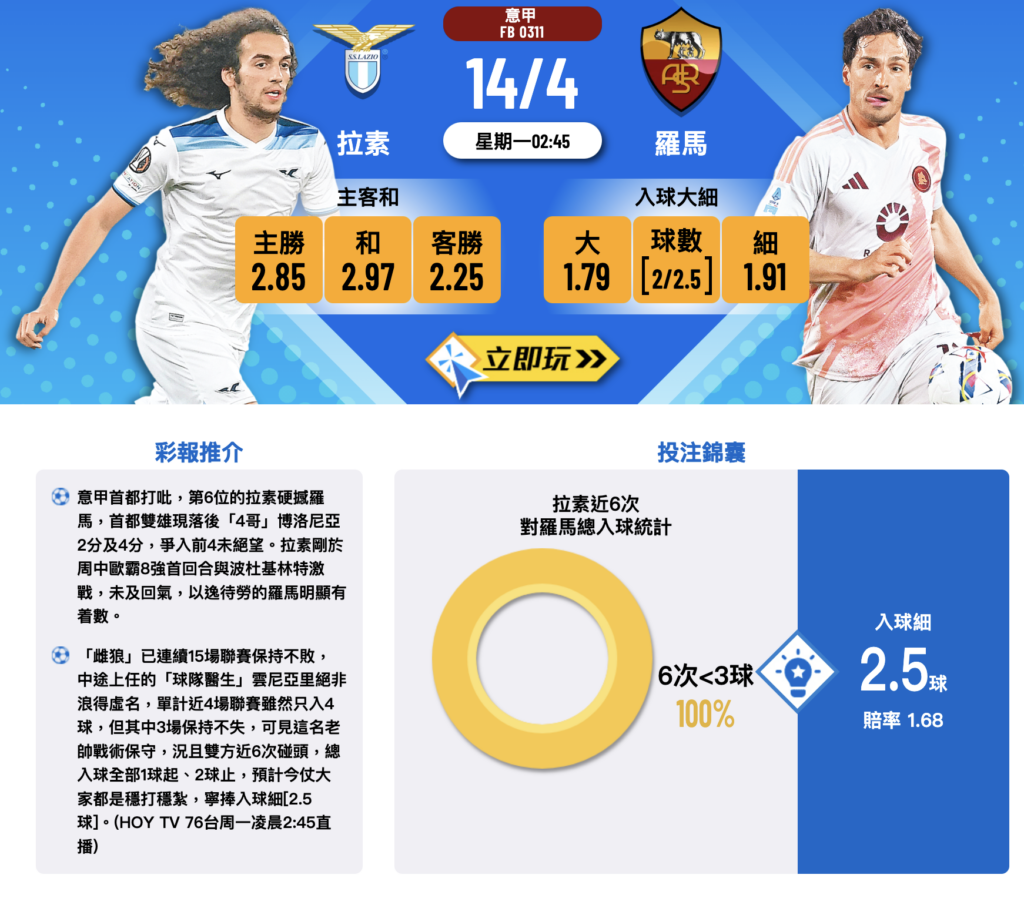 拉素 vs 羅馬