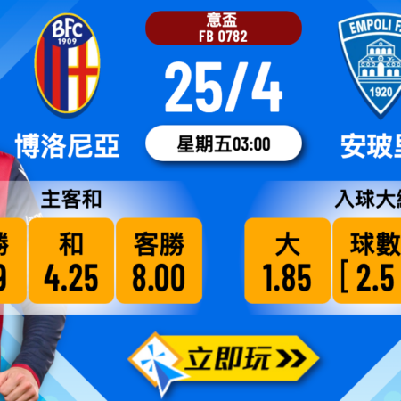 博洛尼亞 vs 安玻里波膽推介：四大觀察帶你重點分析