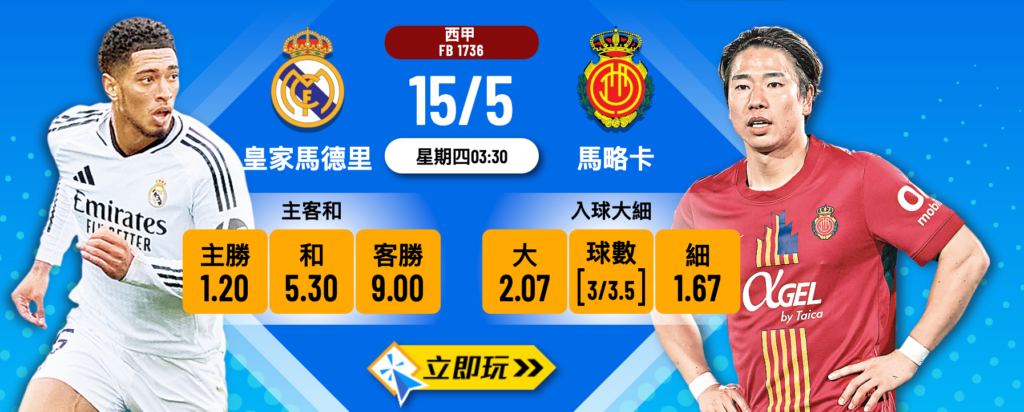 皇家馬德里 vs 馬略卡