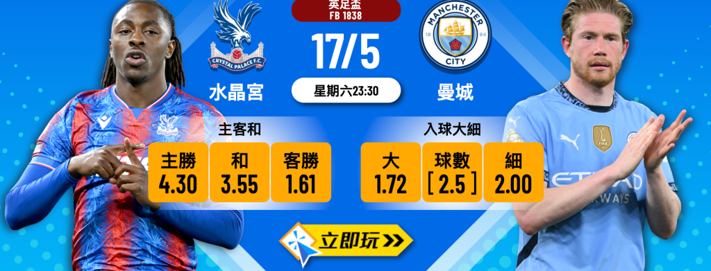 水晶宮 vs 曼城