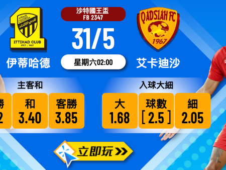 伊蒂哈德 vs 艾卡迪沙 波膽預測：五大盤路及入球數據深度分析