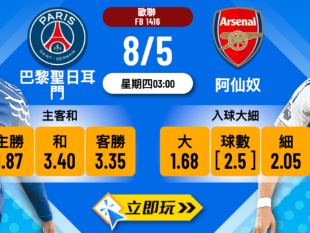 巴黎聖日耳門 vs 阿仙奴：一場值得關注的樂古波膽分析（2025全面解析）