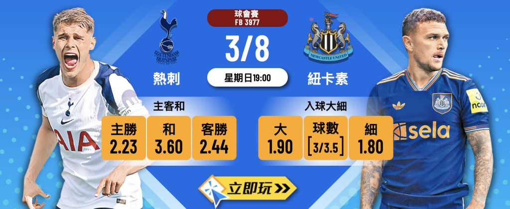 熱刺 vs 紐卡素
