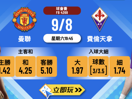 曼聯 vs 費倫天拿 3大入球騷波膽預測