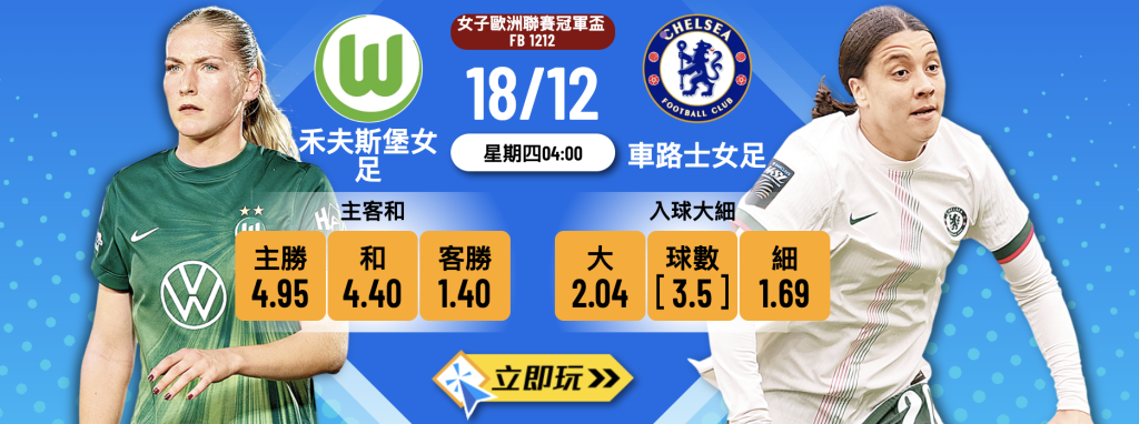 禾夫斯堡女足 vs 車路士女足