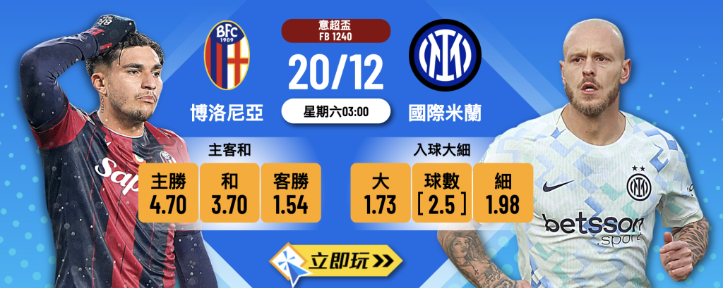 博洛尼亞 vs 國際米蘭