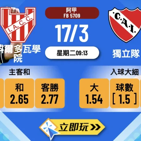 ⚽ 樂古娛樂波膽推介：3大理由撐 科爾多瓦學院 vs 獨立隊 開入球大騷！🔥
