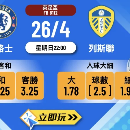 【車路士 vs 列斯聯】英足盃4強大戰3大理由推介入球大激鬥！💰