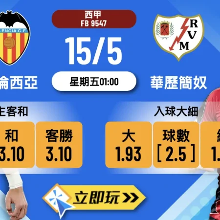 ⚽ 【華倫西亞 vs 華歷簡奴】深夜西甲小球攻略