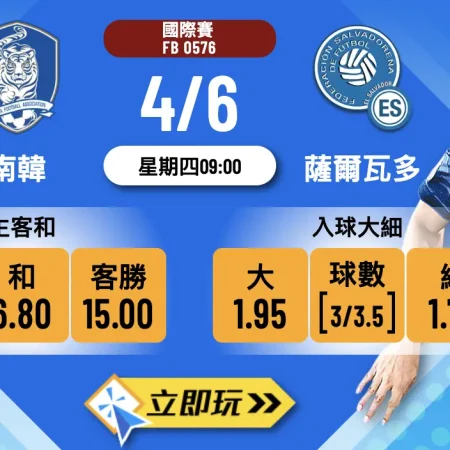 南韓 vs 薩爾瓦多｜樂古娛樂波膽推介：細波格局下點揀正路波膽？